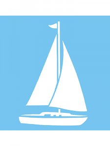 Boat Stencil 9