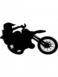 Dirt Bike Stencils 10