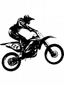 Dirt Bike Stencils 5