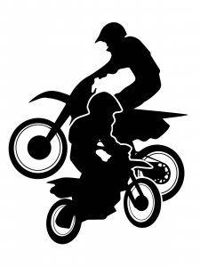 Dirt Bike Stencils 9
