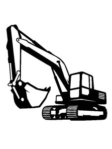 Excavator Stencil 3