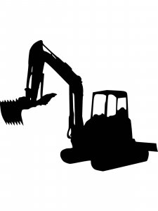 Excavator Stencil 4