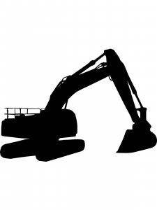 Excavator Stencil 5