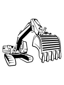 Excavator Stencil 7