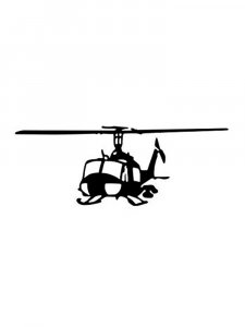 Helicopter Stencil 1