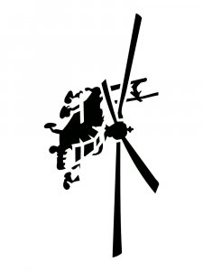 Helicopter Stencil 11