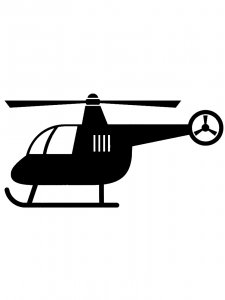 Helicopter Stencil 17