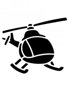 Helicopter Stencil 18
