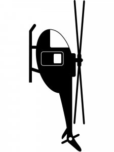 Helicopter Stencil 19