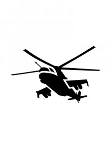 Helicopter Stencil 2