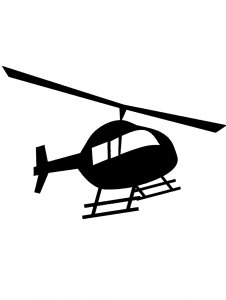 Helicopter Stencil 23
