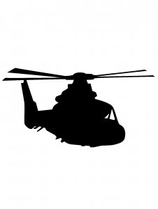 Helicopter Stencil 26