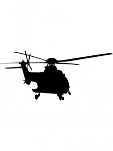 Helicopter Stencil 27