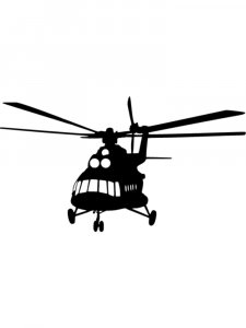 Helicopter Stencil 3