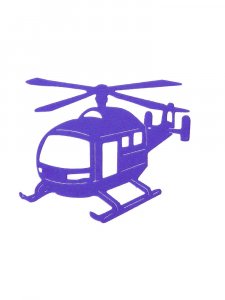 Helicopter Stencil 5