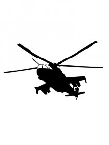 Helicopter Stencil 6