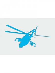 Helicopter Stencil 7