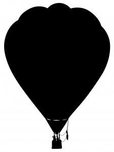 Hot Air Balloon Stencil 11