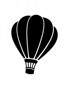 Hot Air Balloon Stencil 13