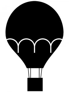 Hot Air Balloon Stencil 14