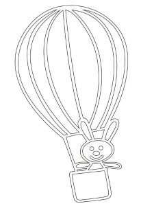 Hot Air Balloon Stencil 3