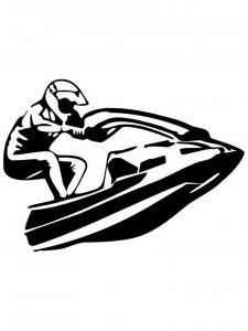 Jet Ski Stencil 1
