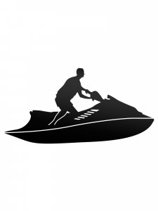 Jet Ski Stencil 10