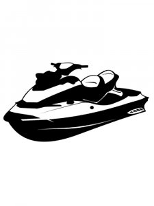 Jet Ski Stencil 11