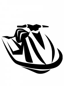 Jet Ski Stencil 3