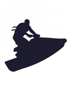 Jet Ski Stencil 5