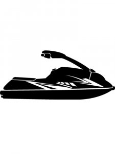 Jet Ski Stencil 9