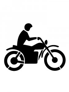 Free printable Motorcycle stencils and templates