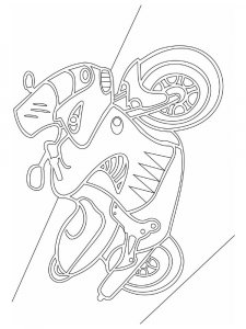 Free printable Motorcycle stencils and templates