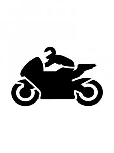 Free printable Motorcycle stencils and templates