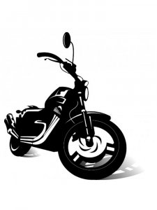 Free printable Motorcycle stencils and templates