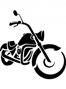 Free printable Motorcycle stencils and templates