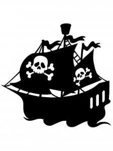 Pirate Ship Stencils 1