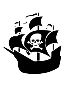 Pirate Ship Stencils 3