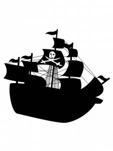 Pirate Ship Stencils 5