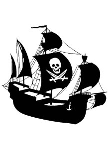 Pirate Ship Stencils 6