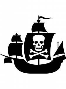 Pirate Ship Stencils 7