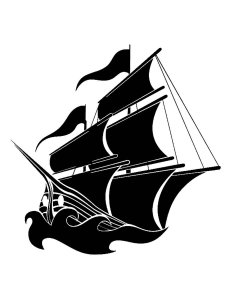 Pirate Ship Stencils 8