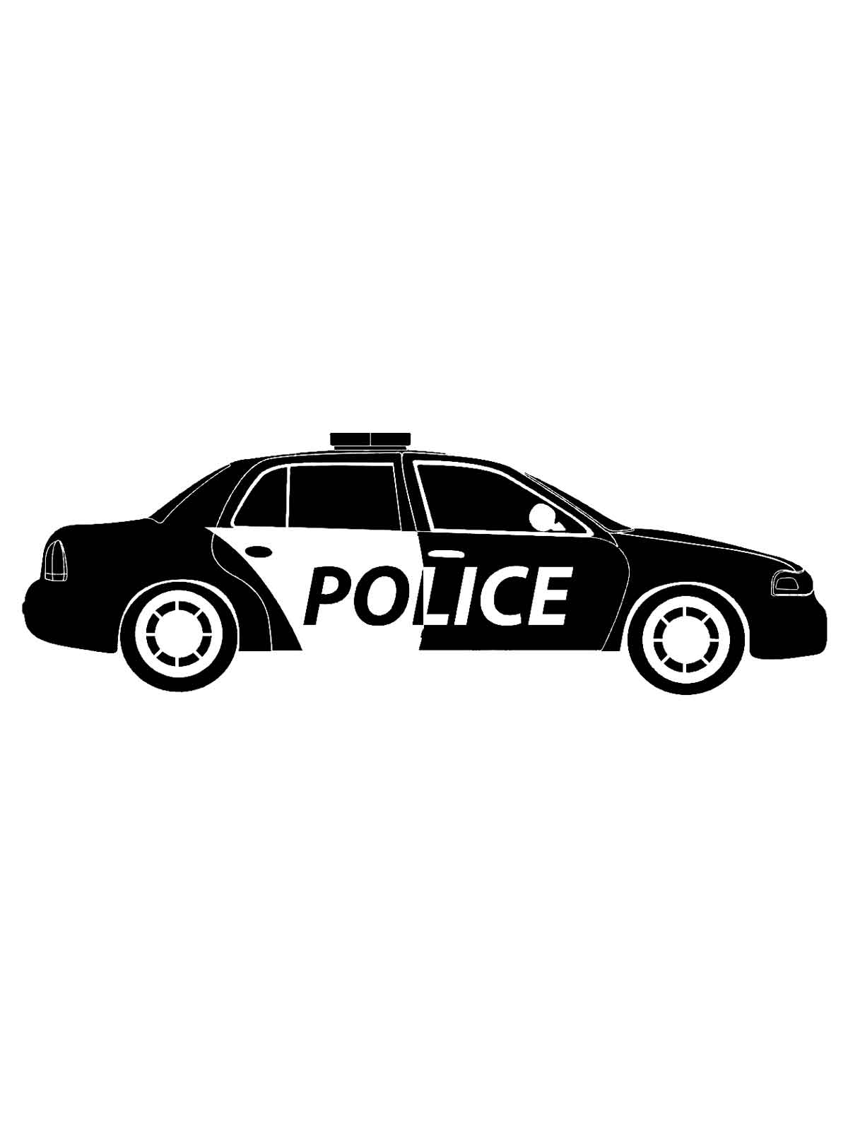 Free Printable Police Car Stencils And Templates