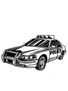 Police car Stencil 4