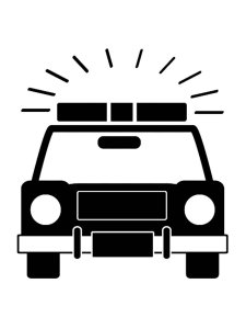 Police car Stencil 5