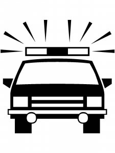 Police car Stencil 8