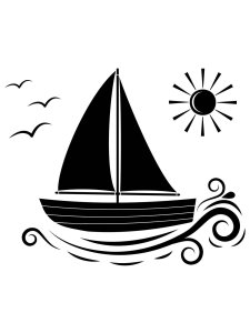 Sailboat Stencils 9