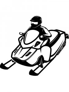 Snowmobile Stencils 12