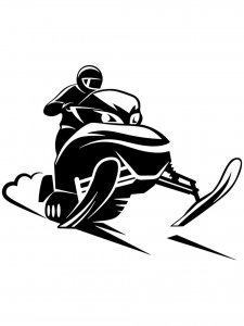 Snowmobile Stencils 15