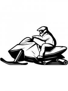 Snowmobile Stencils 16
